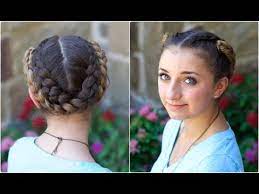 Micro braids pin up hairstyles : Fold Up Braids Back To School Hairstyles Youtube