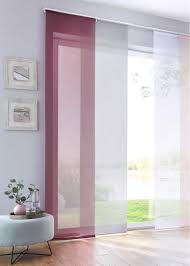 Einfarbige Schiebegardine Aus Transparentem Gewebe Beere Klettschiene Gardinen Ikea Curtains Schiebegardine