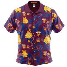 Official licensed fan team gear shop. Afl Brisbane Lions Hawaiian Shirt Ashtabula