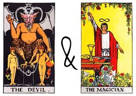 The four suits of the tarot deck, sword, pentacle, cup, and the wand are kept on the table, each representing the four. The Devil Tarot Card Meaning Love Health Money More
