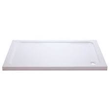 Wickes 1200mm X 760mm Slimline Rectangle Cast Stone Large Shower Tray