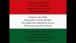 Whose broad stripes and bright stars, thro' the perilous fight, National Anthem Of Hungary Himnusz Hu En Esp Lyrics Youtube