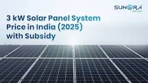 3KW Solar Panel Price in India (2025) with Subsidy