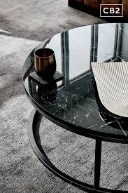 Smart Round Black Marble Coffee Table Reviews Cb2 In 2020 Black Marble Coffee Table Marble Coffee Table Marble Coffee Table Living Room