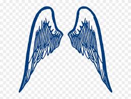 Blue Wings Svg Clip Arts 600 X 554 Px Png Download 1036544 Pikpng