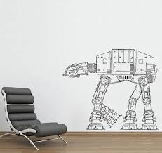 At At Walker Art Wall Vinyl Decal Wd0306 Star Wars Wall Decal At At Walker Star Wars Nursery