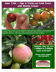 Though it cost more than l usually spend l consider it money well spent. Tips Tricks On Fruit Trees With Martin Scholz Visit Red Deer
