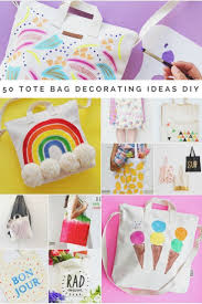 Best Diy Round Up Decorating A Blank Canvas Tote Bag Canvas Bag Diy Painted Canvas Bags Canvas Bag Decorating Ideas