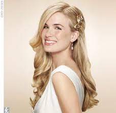 Glam It Up With A Gilded Comb Tuck Strands Behind Your Ear For A Chic Look Comb 102 Colettemalouf Hair Styles Wedding Hair Down Simple Wedding Hairstyles