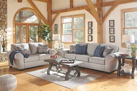 Belcampo Jute Gray Sofa With Loveseat And Cocktail Table Ashley Furniture Living Room Ashley Furniture Sofas Furniture