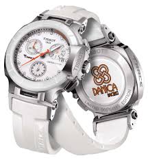Sm/med fits head sizes 6 7/8 to 7 1/4 (21 5/8 to 22 3/4); Tissot T Race Danica Patrick Limited Edition 2012