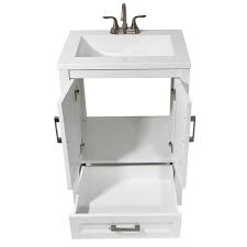 Maybe you would like to learn more about one of these? Amluxx Salerno 25 In W X 19 In D Bath Vanity Cabinet Only In White Sl24wh The Home Depot Vanity Cabinet Vanity Marble Vanity Tops