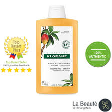 Klorane Nutrition Mango Butter Shampoo - Dầu Gội Chiết Xuất Xoài Dưỡng Ẩm  Mượt Cho Tóc Khô