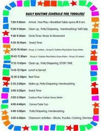 Our Daily Schedule In Preschool Daily Schedule Preschool