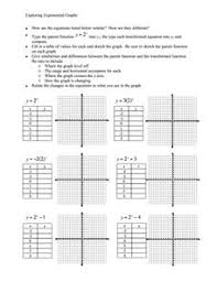 Graphs of exponential functions we often encounter exponential functions in science and mathematics. Exponential Graphs Lesson Plans Worksheets Reviewed By Teachers