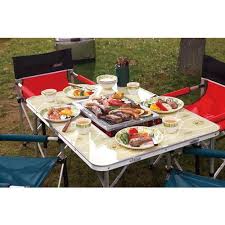 Fun Japanese Camping Table With Grill In The Center Can T Wait To Take This One Camping On The Beach Camping Table Tropical Backyard Camping