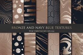 Gold And Bronze Foil Bundle Graphic Projects Card Design Marble Texture