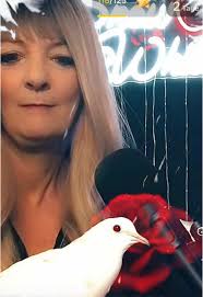 Me and my dove, Red. #djsnowwhite #birdsoftiktok