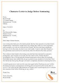 Want examples of strong letters of recommendation for college? Character Reference Letter To Judge Format Sample Example