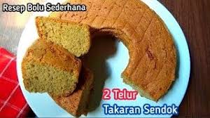 Resep bolu tape takaran sendok . Resep Bolu Sederhana 2 Telur Takaran Sendok Youtube