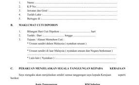 Cuti rehat boleh dipohon untuk pelbagai kegunaan walaupun tujuan untuk berehat. Surat Permohonan Cuti Rehat Beli Pab Cute766