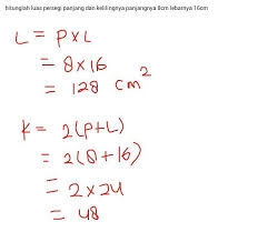 S = 40 cm : Luas Sebuah Persegi 16 Cm Hitunglah Keliling Persegi Masnurul