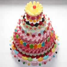 Piece Montee En Bonbons Multicolore Piece Montee Bonbon Gateau Bonbon Bonbon