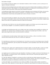 Egipto es en gran parte el desierto del sahara, pero el río nilo que lo cruza de norte a sur es el que le da la posibilidad de tener población en su lugar y una muy rica por cierto. Doc Navidades En Egipto V Cm Academia Edu