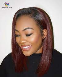 Twotone Natural Body Wave Lace Front Wigs 150 Density For Black Women Natural Hair Styles Short Hair Styles Burgundy Hair