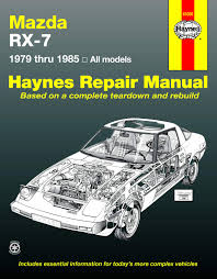Mazda engine cooling fans mazda; Mazda Rx 7 For Mazda Rx 7 Gs Gsl Gsl Se 79 85 Haynes Repair Manual Haynes John 0038345004605 Amazon Com Books