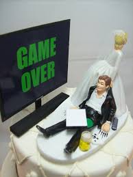 Game Over Or Any Game Image Funny Wedding Cake Topper Custom Etsy Funny Wedding Cake Toppers Funny Wedding Cakes Wooden Cake Topper Wedding