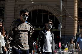 Victoria state says rise in virus case 'unsustainably high'. Melbourne Wajibkan Masker Saat Kasus Covid 19 Australia Meningkat Antara News