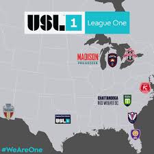Interactive map of league two football teams. Usl League One The 2019 Usl League One Map Facebook