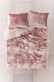 Consisting of crinkle velvet on the front and plush teddy fleece on the reverse side, this luxury duvet cover is designed to encase your comforter to provide irresistible cozy comfort. Skye Velvet Duvet Cover Urban Outfitters