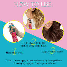 Because of its opacity, it typically shows up on every. Buy Jerome Russell Temporary Hair Color Spray Dark Brown Intense Spray On Temporary Hair Color Fast Drying Non Sticky Travel Size Hair Dye For Instant Vivid Hair Color 2 2 Oz Online In Turkey B009vnvkm4