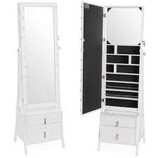 Be careful not with full length wall mirror storage facing each other because you might get a somewhat shocking effect. Beautify Led Full Length Mirror Free Standing Storage Cabinet Organiser Armoire Ebay Standing Jewelry Armoire Armoire Storage Jewelry Storage Cabinet