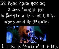 Screenwriter michael mcdowell's original script for test audiences ended up liking keaton's portrayal of beetlejuice so much that burton ended up giving the character a less grim ending. Love This Movie Michael Keaton Beetlejuice Beetlejuice Michael Keaton Movies