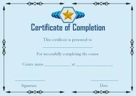 Certificate Of Successful Completion Template Certificate Of Completion Certificate Of Completion Template Certificate