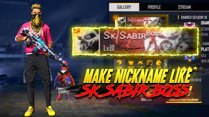 Free fire is a mobile game where players enter a battlefield where there is only one. How To Get Stylish Names Like Sk Sabir Boss In Free Fire
