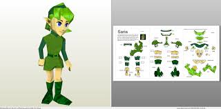 She is link's best friend, happily being the first to greet and congratulate him upon his receiving navi as a fairy partner, and helps him throughout his quest. Papercraft Pdo File Template For Zelda Saria