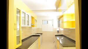 modular parallel kitchen design by