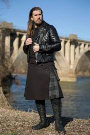 Versatta Winter Grey Hybrid Tartan Kilt Modern Kilts Big Men Fashion Men In Kilts