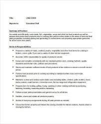 To assist in providing each child with food of high nutritious quality in an atmosphere of cleanliness, cheerfulness and personal caring. 19 Cook Job Description Templates Pdf Doc Free Premium Templates