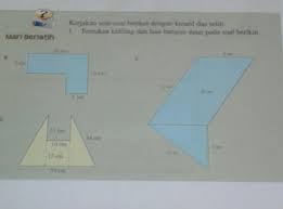 Feb 04, 2019 · keliling bangun datar pada gambar adalah. Tentukan Keliling Dan Luas Bangun Datar Pada Soal Berikut Brainly Co Id