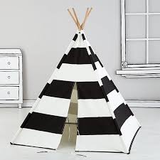 Black And White Striped Teepee A Teepee To Call Your Own Black Stripe 159 Teepee Kids Striped Teepee Teepee