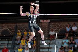 Sketch of pole vaulter, sam kendricks, at doha 2019. Ibvozqadiy1swm