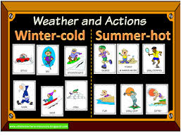 Esl Weather And Action Verbs Esl Action Verbs Writing Activities