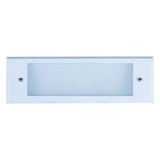 Buy outdoor wall lights at screwfix.com. Outdoor Low Voltage White Glass Lens Rectangle Surface Brick Step Wall Light Cover Plate