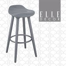 These diy outdoor bar stools are the perfect addition to an outdoor bar table. Elle Decor Caroline Bar Stool Inspiration Grey Chrcrlgry01