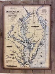 A Chart Of The Chesapeake And Delaware Bays Special To